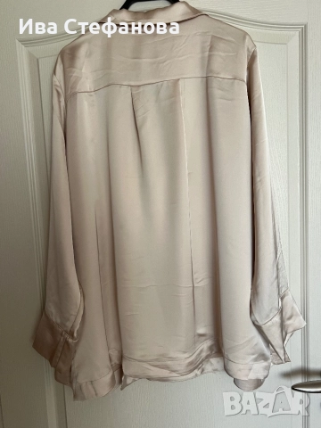 Ново етикет бежово екрю сатен сатенено елегантно сако 2Хл 2 XL , снимка 5 - Сака - 51732083