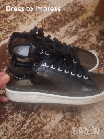 Черни прозрачни маратонки Adidas 40