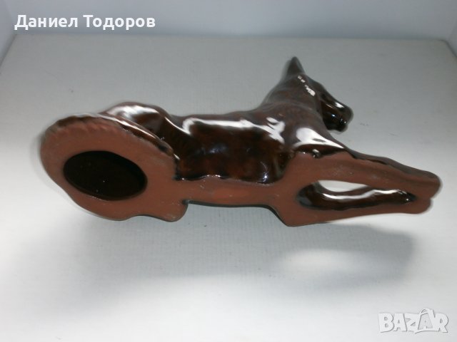 стара керамична фигура - куче, снимка 8 - Декорация за дома - 42642542
