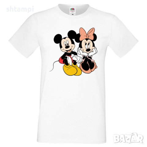 Мъжка тениска Mickey & Minnie 5 Подарък,Изненада,Рожден ден, снимка 9 - Тениски - 36575537