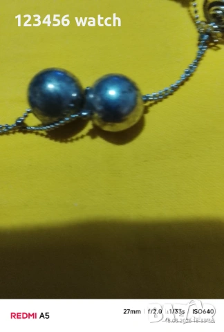 Красиво колие от кристали и метални топки, снимка 5 - Колиета, медальони, синджири - 53890866