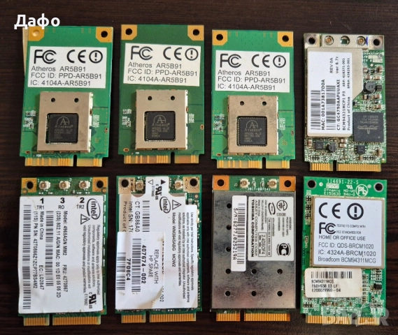 Безжична мрежова карта Atheros, Broadcom, Intel