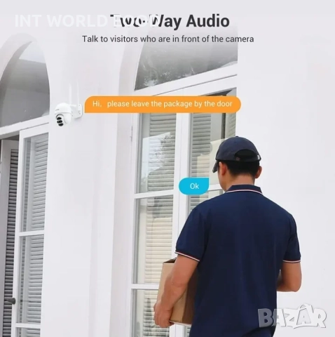 Blurams S21C 3MP WiFi Камера PTZ с двоен обектив 360° завъртане Blurams APP, снимка 7 - IP камери - 52063118