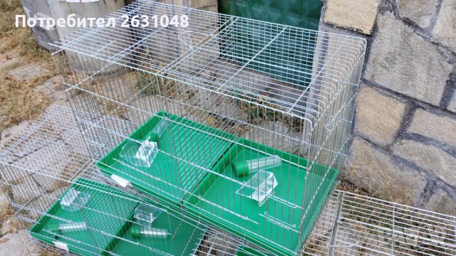 Клетка за канарчета двойна голяма XL , и за други птици, снимка 6 - Папагали - 38385741