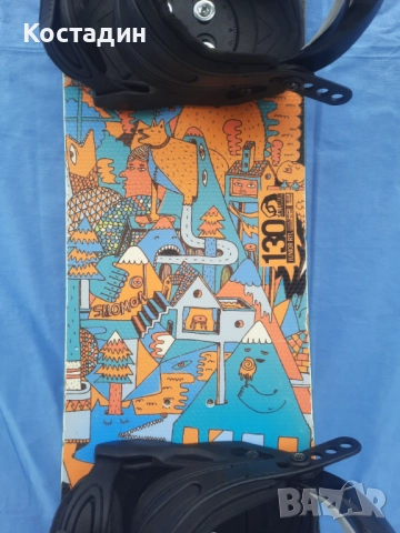 Сноуборд  детски SALOMON junior RTL 130см. с автомати, снимка 4 - Зимни спортове - 52462013