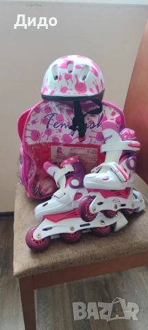 Детски регулируеми ролери Baby skate set Pink TEMPISH Размер 26-29, снимка 6 - Ролери, кънки - 53904082