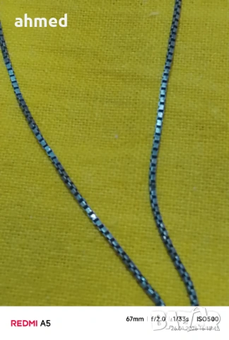 Красиво сребрено колие сес естествен кристали, снимка 4 - Колиета, медальони, синджири - 53233747