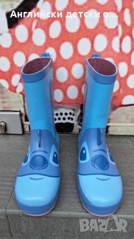 Английски детски гумени ботуши-Stitch, снимка 6 - Детски боти и ботуши - 50322222