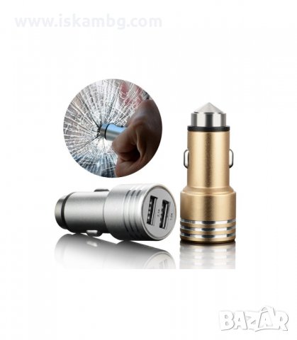 АДАПТЕР ЗА ЗАПАЛКА НА КОЛА С 2 БР. USB ЗА ЗАРЕЖДАНЕ НА МОБИЛНИ УСТРОЙСТВА - код HAMMER 1983 , снимка 3 - Аксесоари и консумативи - 33966799