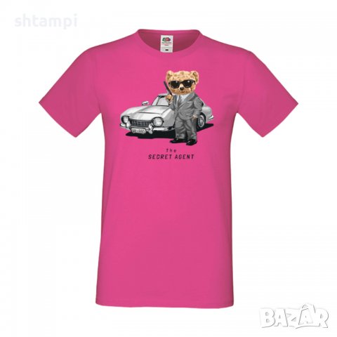Мъжка тениска bear The Secret Agent, Мече,Меченце,Животно, Играчка,Изненада,Подарък,Повод,