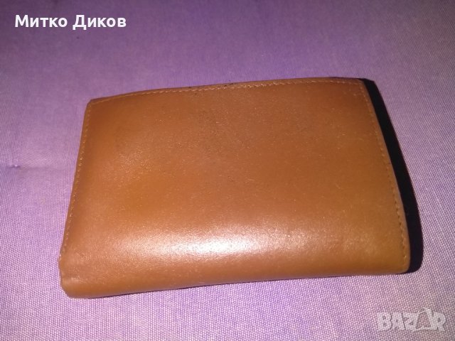 Ginno Ferrari женско портмоне оригинално марково италианско естествена кожа 125х95мм, снимка 4 - Портфейли, портмонета - 38517910