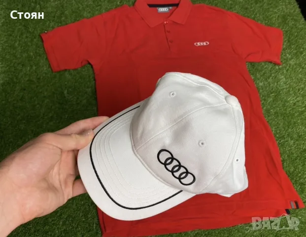 Audi мъжка тениска + шапка размер М, снимка 5 - Тениски - 56139968