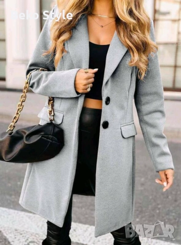 Елегантно дамско палто, снимка 5 - Палта, манта - 52183320