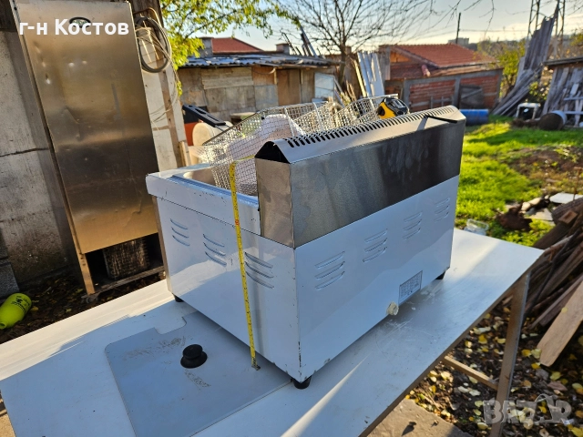 Фритюрник на газ професионален 2х5 литра Цена 450лв., снимка 6 - Обзавеждане на кухня - 52615119