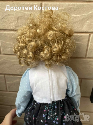 ALLISON нова красива порцеланова кукла от бисквитен порцелан, снимка 6 - Антикварни и старинни предмети - 52459103