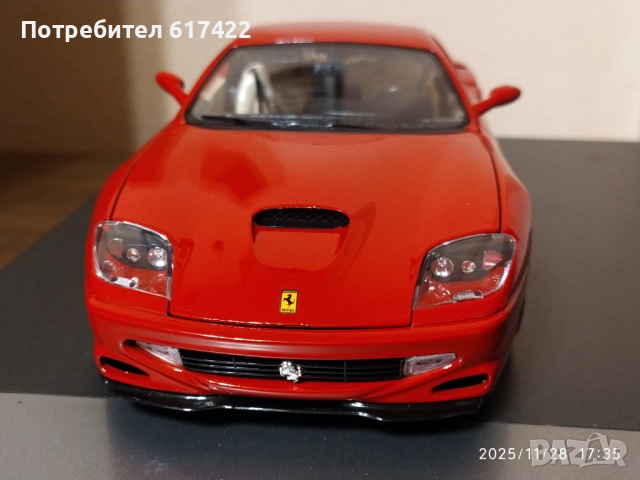 1:18 Два метални модела на Burago-Ferrari F50 и 550 Marinello, снимка 12 - Колекции - 52576968