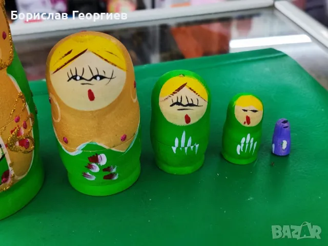 Матрьошка пет части, снимка 3 - Антикварни и старинни предмети - 49741023
