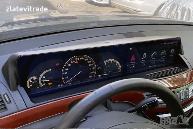 MERCEDES BENZ S-CLASS W221/CL-CLASS W216 12.3'' андроид навигация,9850, снимка 2 - Навигация за кола - 47782896