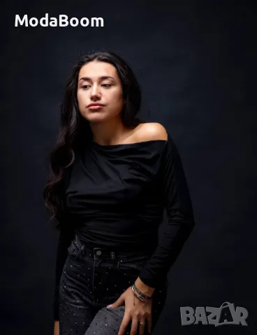 Черна дамска блуза 