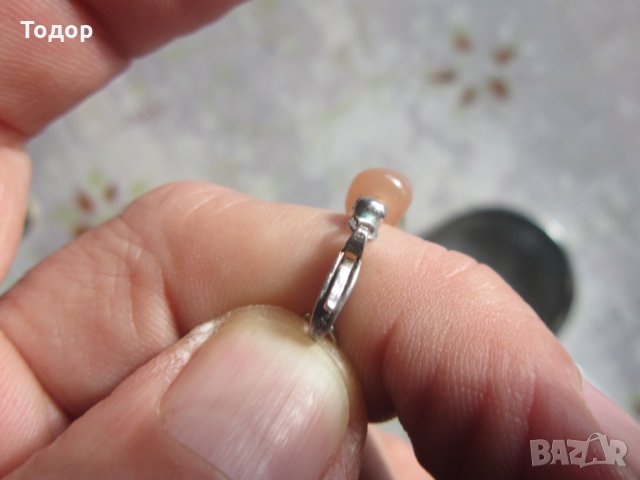 Страхотно сребърно колие с камъни котешко око , снимка 3 - Колиета, медальони, синджири - 35112008