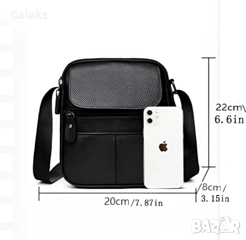 Мъжка елегантна и функционална дисплей чантичка /Премиум естествена кожа!, снимка 9 - Чанти - 53938347