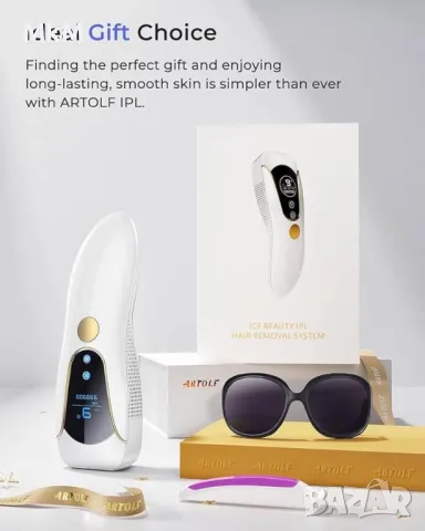 IPL лазерна епилация за лице, тяло , бикини подходящ за жени и мъже, домашен лазерен епилатор с лед, снимка 2 - Епилатори - 48739304