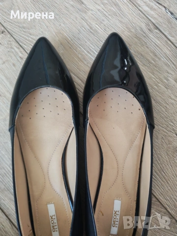 Обувки GEOX изцяло от естествена кожа и лак, номер 38.5, снимка 3 - Дамски елегантни обувки - 53164838