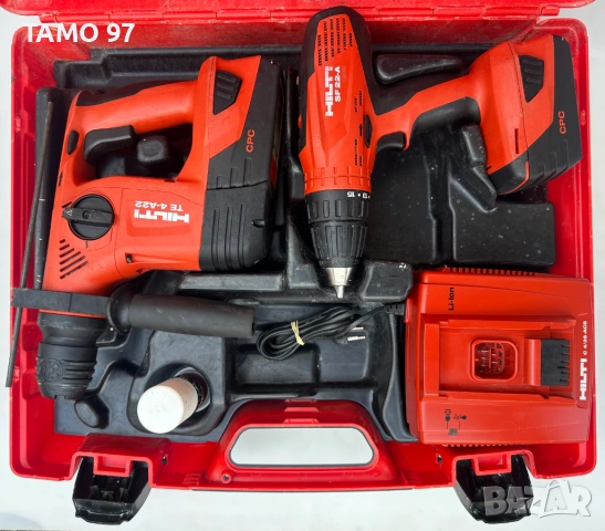 Hilti TE 4-A22 Акумулаторен перфоратор и Hilti SF 22-A Трискоростен винтоверт, снимка 2 - Перфоратори - 51694855