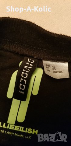 BILLIE EILISH H&M Divided Crewneck Sweatshirt, снимка 4 - Суичъри - 35135438