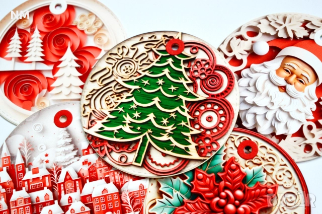 Коледни играчки за елха , снимка 8 - Други - 48187569