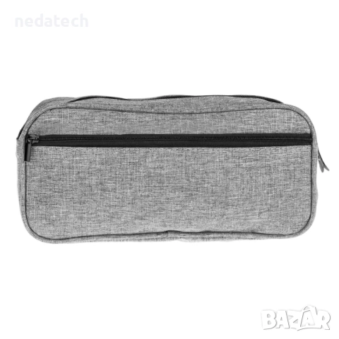 Несесер за училище, Сив, 23x6x10см., снимка 2 - Ученически пособия, канцеларски материали - 51728422