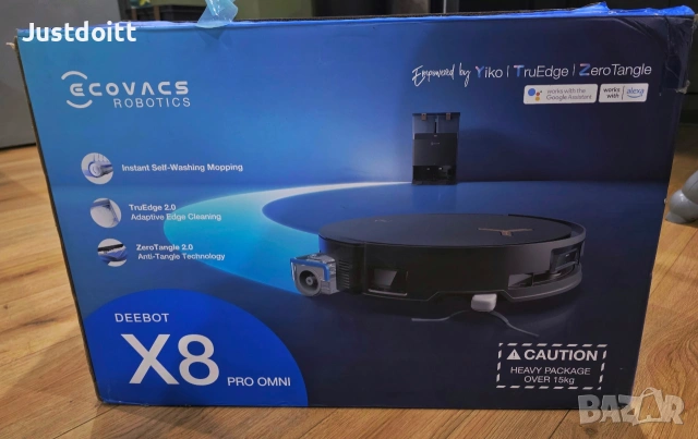 Прахосмукачка робот Ecovacs Deebot X8 PRO OMNI, снимка 7 - Прахосмукачки - 53238139