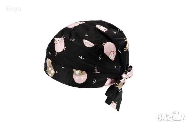 Шапка тип "Бандана" на кравички и прасенца