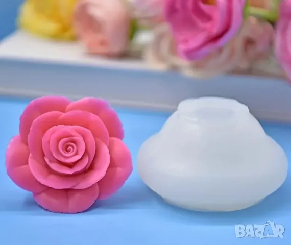 Молд голяма роза 8 см (11), снимка 2 - Форми - 49864037