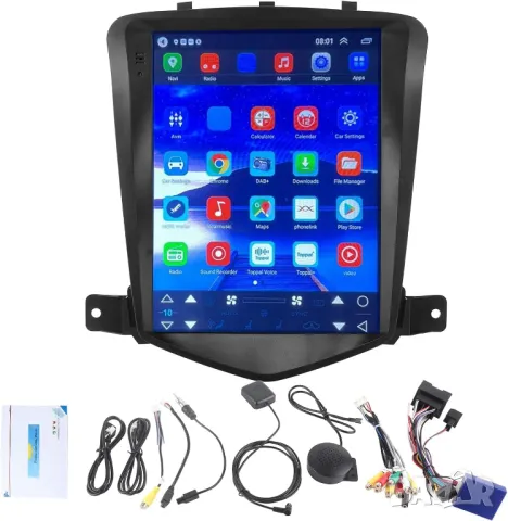 Мултимедия за Chevrolet Cruze, J300, 2008-2012, навигация, тип TESLA, 9.7" инча, вертикална, 2DIN