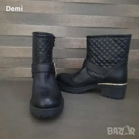 Дамски черни боти естествена кожа , снимка 7 - Дамски боти - 48740380