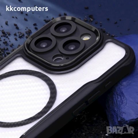 Калъф Defender Carbon MagSafe / Черен / за iPhone 13 6.1 Баркод : 3132201, снимка 2 - Калъфи, кейсове - 51169864