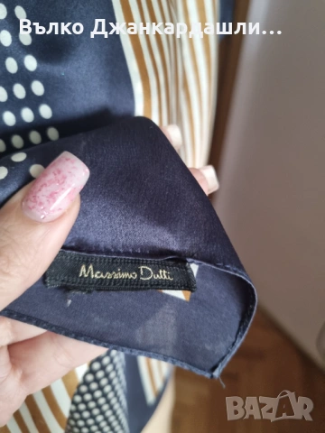 Копринен шал Massimo Dutti, снимка 3 - Шалове - 53094423