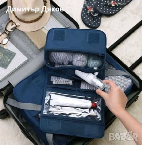 Многофункционален органайзер за тоалетни принадлежности със закачалка HZH18, снимка 3 - Други - 48089055