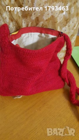 Ръчно плетена детска чантичка, снимка 4 - Раници - 30888707