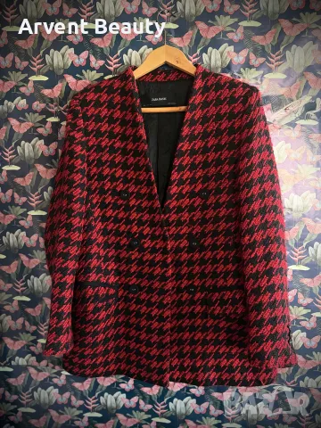 Сако ZARA модел pied-de-poule (пепит), снимка 2 - Сака - 56524360