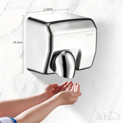 Сешоар за ръце, Modunful 2300W, Неръждаема стомана, снимка 4 - Други - 55900914