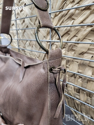 естествена кожа голяма чанта за рамо и през рамо, снимка 18 - Чанти - 51877890