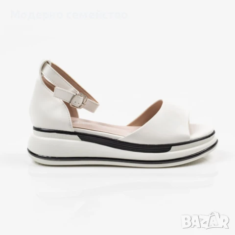 Дамски летни сандали в бяло , снимка 2 - Сандали - 50602989