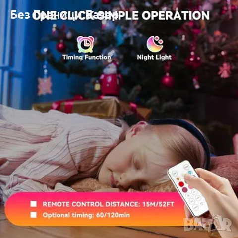 Нови 2 броя Безжична LED крушка с кука – RGB, таймер, димер, дистанционно, снимка 9 - Крушки - 49429459