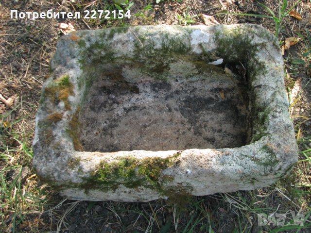 Каменно корито поилник елашник-2, снимка 1 - Антикварни и старинни предмети - 33733707