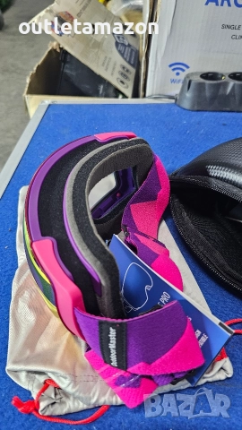 Ски очила OutdoorMaster PRO без рамка, розови , снимка 2 - Зимни спортове - 52745714