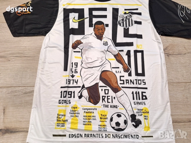 Футболна фланелка на Пеле#Сантош#специално издание!, снимка 4 - Футбол - 52692271