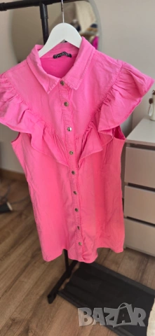 Дамска розова рокля