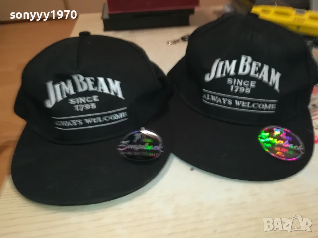 JIM BEAM X2 ШАПКИ ЗА 125ЛВ 0607250709, снимка 4 - Шапки - 50922702
